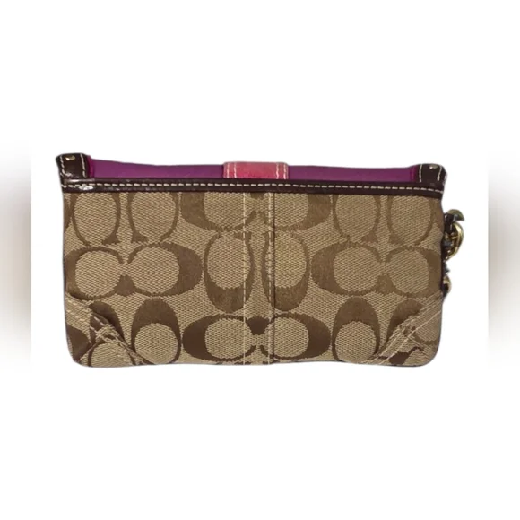 Coach Clutch, purple And Brown. - Picture 2 of 10